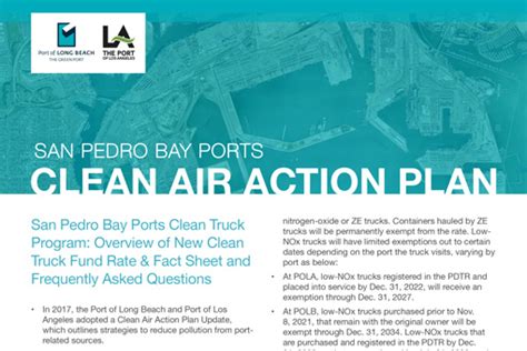 Port of Los Angeles Clean Truck Program Overview